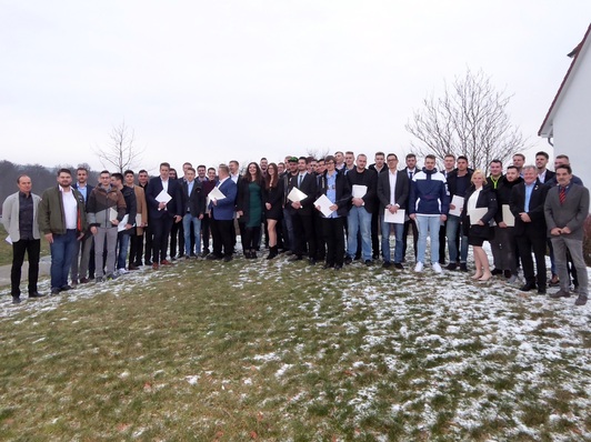 Die Jung-Gesellen der Innungen Osnabrück-Emsland und Niedersachsen Sachsen-Anhalt
