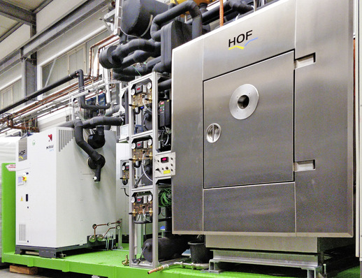 Umbau des Gefriertrockners auf HOF-CryoBlizzard Zentralkälte