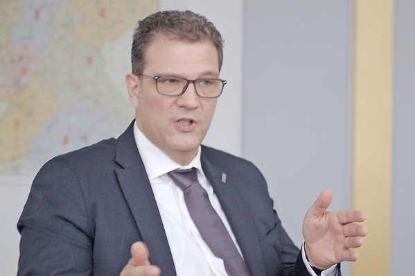 Christian Huhn, Geschäftsführer der Secespol Deutschland GmbH, im Gespräch mit der Redaktion.