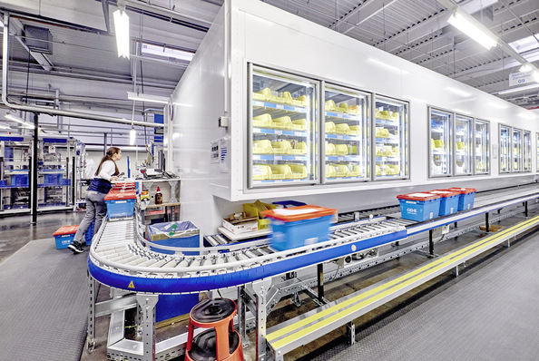 Um die perfekte Kühlung der Arzneimittel gewährleisten zu können, änderte GEHE am Standort Nürnberg die Lagerlogistik.