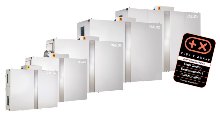 Den Plus X Award hat die Vario-Geräteserie von Vallox erhalten.