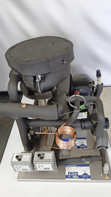 Vorbereitetes Tiefkühlsegment für die Integration in die Pluskühlung und ins Gesamtsystem.