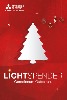 „Sie wählen den Zweck, wir spenden“ – diese Weihnachtsaktion hat Mitsubishi Electric gestartet.