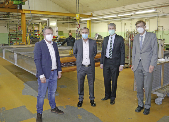 v. li: Wolfgang Krenn, Joachim Reule, Steffen Bilger, Thomas Class