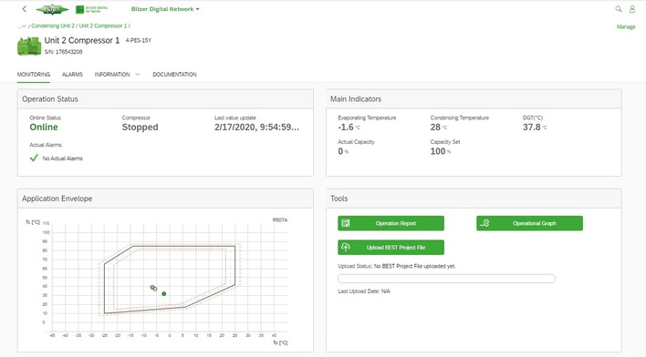 Mithilfe des Bitzer Digital Network (BDN) können Kälteanlagen effizient und einfach überwacht werden.
