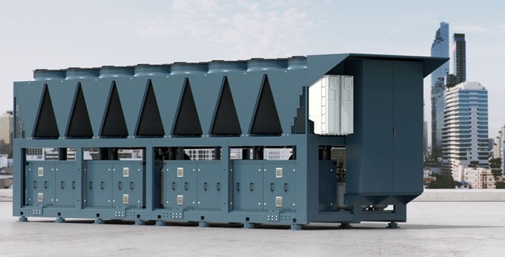 Kältesystem von Geoclima und Frascold mit einem HFO-Kältemittel von Honeywell.