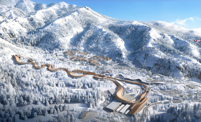 Olympische Bob-, Skeleton- und Rodelbahn, Peking 2022