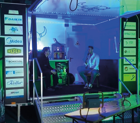 Mit dem PINK-Anhänger zu Gast bei Rivacold in Fellbach. Hier beschreibt Pancrazio Tondo seinen Weg in die Kälte.