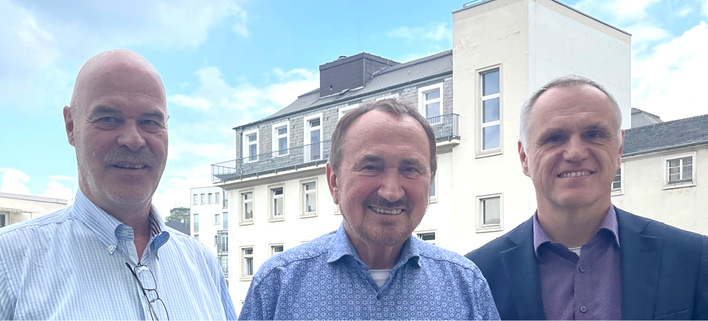 (V.l.) Heribert Baumeister, Manfred Todtenhausen, Dietrich asche