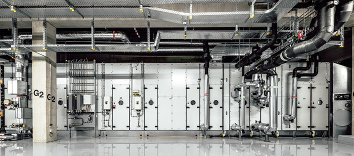 Für partikelarme Luft in der Solids-Launch-Fabrik von Boehringer Ingelheim sorgen sechs Lüftungsgeräte von BerlinerLuft. Technik, hier die Zuluftanlage.