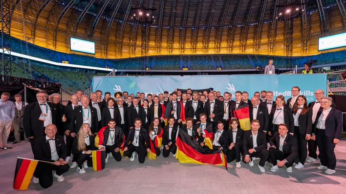 5.	Deutsche Berufe-Nationalmannschaft nach Siegerehrung