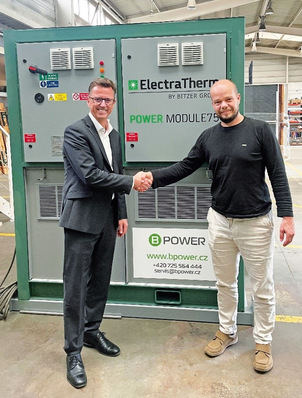 v.l: Frank Hartmann, Chief Financial Officer von Bitzer, und Jiří Musílek, Managing Director von BPower