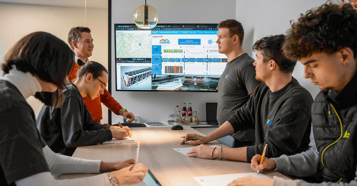 Anhand des digitalen Zwillings lässt sich der aktuelle Anlagenzustand des Rückkühlers ermitteln und überwachen.