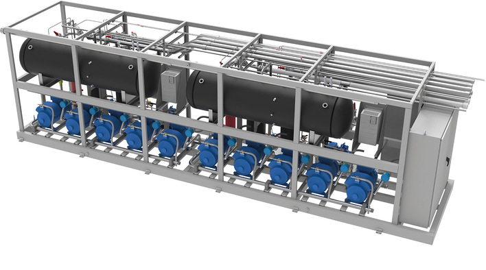 CoolShift heat XL reversible Wärmepumpe mit 1,5 MW Leistung