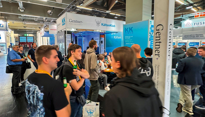 Full House am Messestand der KK und des KältenKlubs.