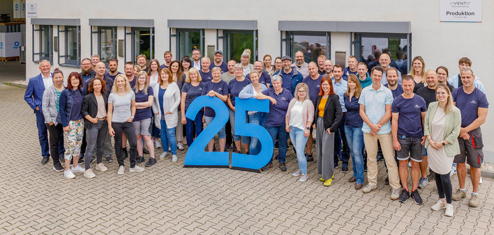 Die Mitarbeitenden feierten im September 2024 das 25-jährige InVenter-Jubiläum.