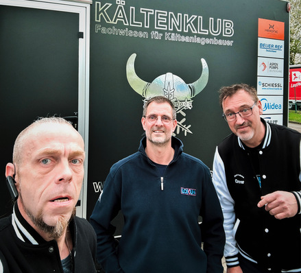 Wir haben während der Nordtour zwischen S-Klima in Hamburg und Clivet in Nordhorn den Martin besucht. V.l.: Der olle Wolle, der knackige Martin und der olle Rehfeld