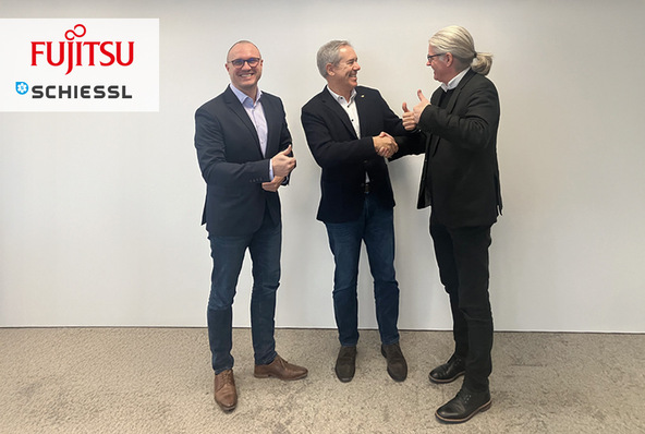 (v. l. n. r.): Sebastian Schöler, Vertriebsleiter Deutschland Schiessl; Wolfgang Mayrhofer, Director Sales Airconditioning Swegon; Engelbert Rieder, Mitglied der Geschäftsleitung Schiessl.