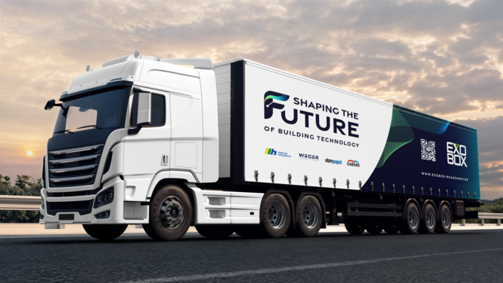 Mit einem eigens umgebauten LKW machen die ausrichtenden Partner die Zukunft der TGA hautnah erlebbar.