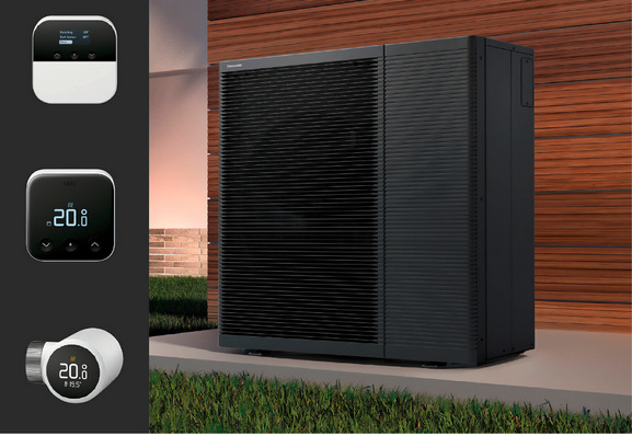 Die Luft-/Wasser-Wärmepumpen Aquarea von Panasonic sind mit der intelligenten Raumsteuerung und dem Energiemanagement-System von tado° kombinierbar.