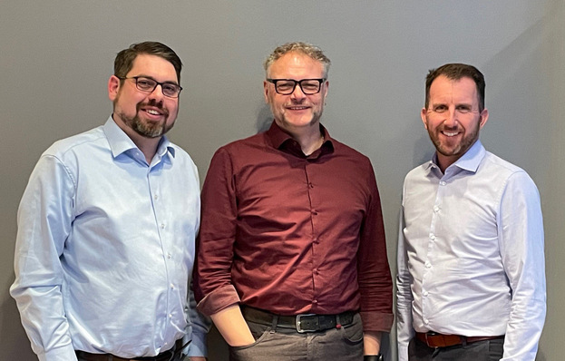 Von links nach rechts: Thomas Pietzner (Sales Consultant Ost), Axel Kersting (Sales Consultant Nord-West) und Stefan Dickmann (Sales Consultant Süd-Ost)