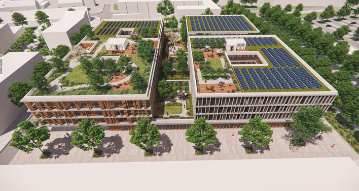 Der SancuraPark in Bamberg beherbert unter anderem ein Demenzzentrum mit 118 Plätzen sowie Unternehmen aus dem Gesundheitssektor.