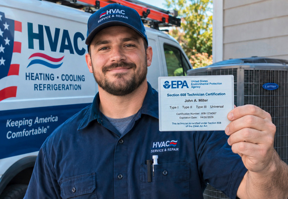 Auch in den USA müssen Servicetechniker für Kälte- und Klimaanlagen ein Zertifikat vorzeigen.