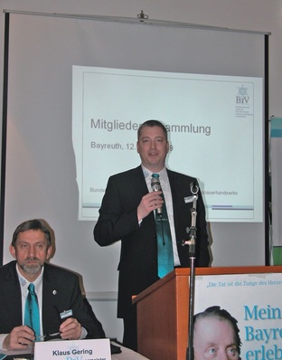 Bundesinnungsmeister Frank Heuberger, freut sich, die Delegierten der Landesinnungen in seiner Heimatstadt zu begrüßen