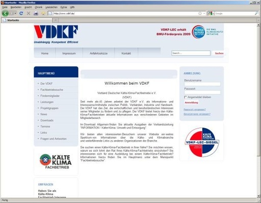Neuer Internetauftritt des VDKF
