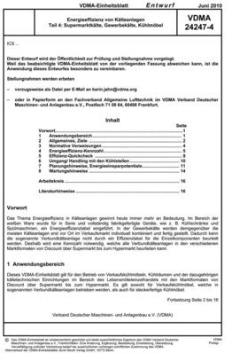 Die Entwürfe können kostenfrei von der Homepage des VDMA (einzeln) heruntergeladen werden: www.vdma.org/wps/portal/Home/de