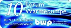 10. Forum Wärmepumpe am 8. und 9. November in Berlin