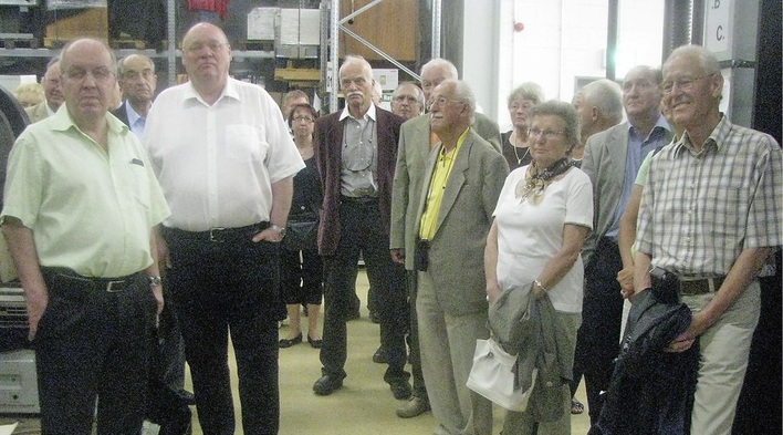 Bei der Besichtigung im Industriemuseum