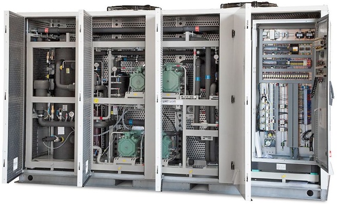 Transkritisches CO2-Booster-Verbundsystem