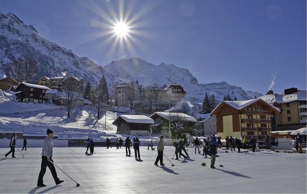 Bei einer Kunsteisbahn im schweizerischen Wengen wird der Ammoniak-Kühlkreislauf mithilfe von pH-Sensoren überwacht.