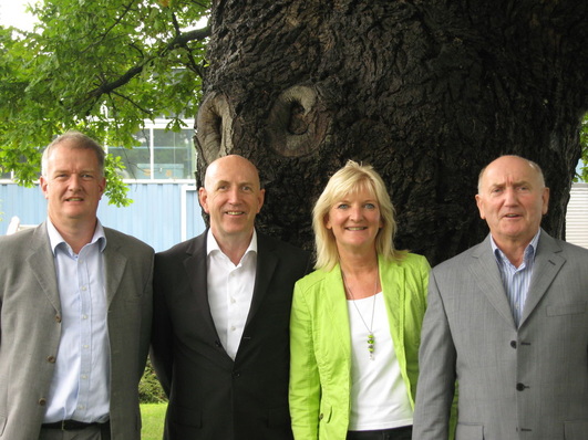 Der neue Vorstand (v.l.): Felix Flohr, Wolfgang Bock, Monika Witt, Roland Handschuh