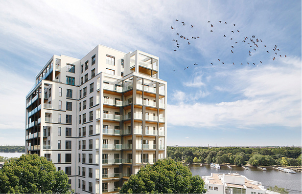 Goldenes Gebäude, angenehmes Wohnklima