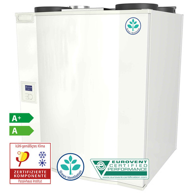 Alle Wohnungslüftungsgeräte der Baureihe Save sind Eurovent-zertifiziert.