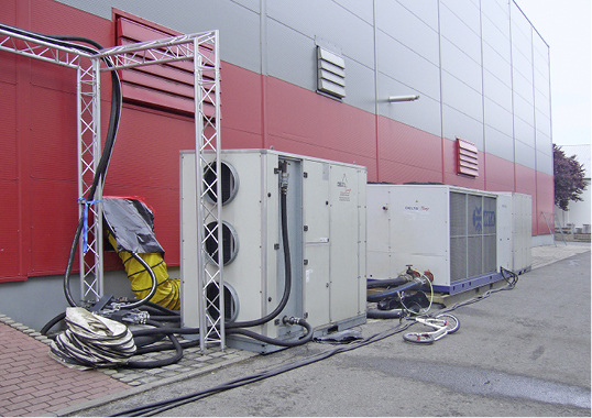 Zwei Megawatt mobiles Klima