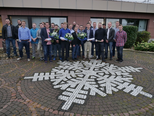 Freisprechung in Hessen: Die erfolgreichen Mechatroniker für Kältetechnik 2017