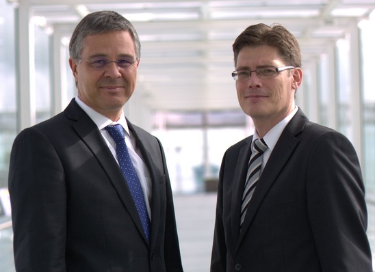 Vorstände der LTG Aktiengesellschaft (v.l.): Wolf Hartmann (Vors.), Ralf Wagner